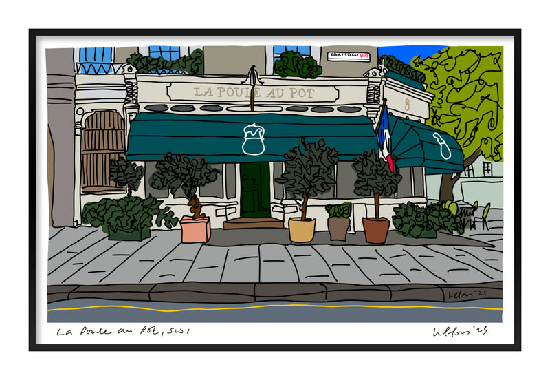 La Poule au Pot, SW1, Greeting Cards
